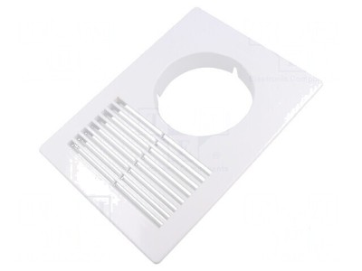 Grilaj de ventilație alb, dimensiuni 250x180x29mm foto