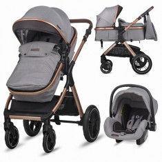 Carucior Transformabil 3 in 1 Coccolle Melora Moonlit Grey foto