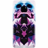 Husa silicon pentru Huawei Mate 20, Abstract Framed Skull