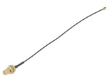 Cablu ecranat 0,15m IPEX MHF 1 la RP-SMA mamă, 50&Omega;, negru