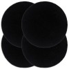 VidaXL Naproane, 4 buc., negru, 38 cm, bumbac, rotund 133844