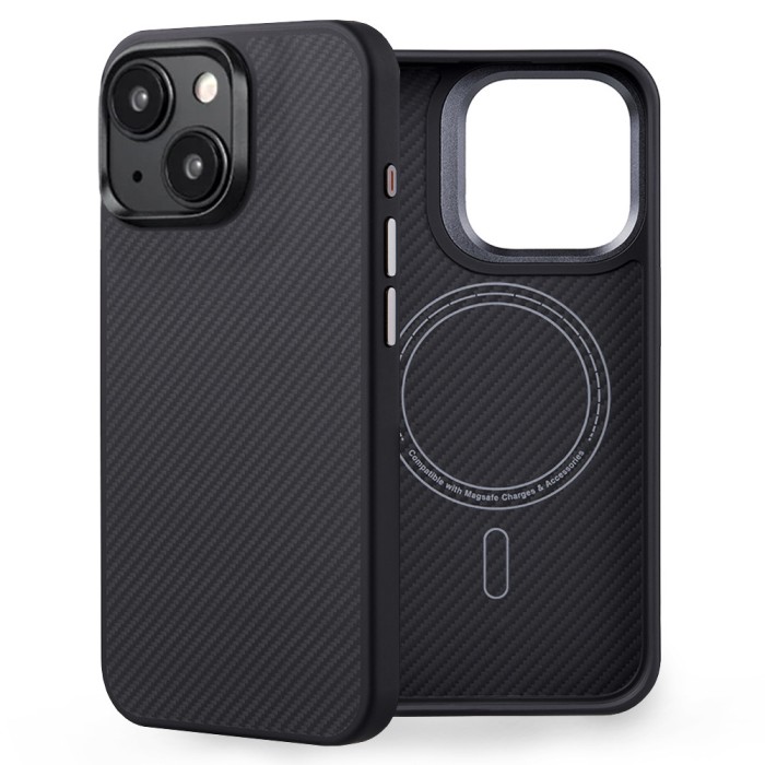 Husa iPhone 15 Plus Edizard Pro MagSafe Case, negru