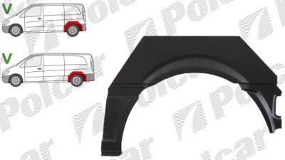 Segment reparatie aripa spate MERCEDES VITO/ VIANO (W639), 01.2003-10.2010, partea dreapta, POTRYKUS, foto