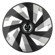 Set 4 Capace Roti, potrivite jantelor de R16, pentru SsangYoung, model vector black and silver