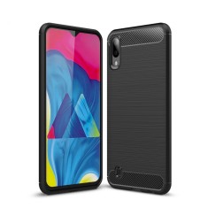 Husa TPU OEM Carbon pentru Samsung Galaxy M10, Neagra