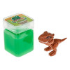 Slime Verde cu Dinozaur, 200g, +3 ani, Jucarie Gelatina, Figurina Dinozaur Miscatoare