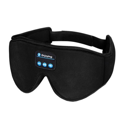 Masca de somn, BOMSTOM, 100% intrerupere, Bluetooth 5.0, ultra moale si confortabil, presiune oculara zero 3D, elemente esentiale pentru calatoria cu foto