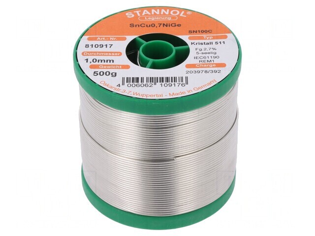 S&acirc;rmă de lipit fără plumb 1mm 0,5kg