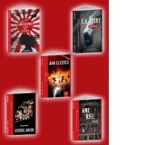 Carti premiate (5 carti): 1. A cincea oara in decembrie; 2. Pustiul de asfalt; 3. Negru de corb; 4. Profesionistul; 5. Rasina - George Arion, Ann Clee