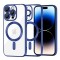 Husa MagSafe pentru Apple iPhone 14 Pro, Techsuit, Luxury Crystal, Albastra