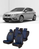 Cumpara ieftin Huse scaune auto dedicate Seat Leon 2013 - 2019 Premium cu insertii piele