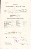 A850 Certificat școlar, 1914, Școala civilă de fete Szeged, Ungaria