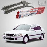 Cumpara ieftin Ștergătoare Honda Civic Gen VI (MA/MB) Liftback 5U 1994-2001 | Set Față Flat &ndash; TeamCar&reg;