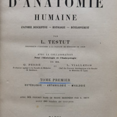 Traite D'anatomie Humaine - L. Testut, G. Ferre, L. Vialleton ,554609