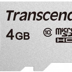 Card de memorie Transcend microSDHC, 4 GB, Clasa 10