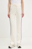 Fila pantaloni de trening Lamim culoarea bej, cu imprimeu, FAW1000
