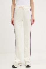 Fila pantaloni de trening Lamim culoarea bej, cu imprimeu, FAW1000