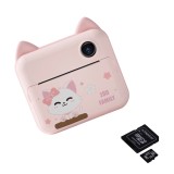 Camera foto-video digitala copii + card MicroSD 32Gb, THD Pixels P1 Wifi, imprimanta termica, rezolutie 12 megapixeli, roz