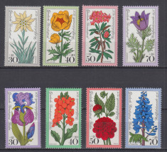 GERMANIA 1975/1976 FLORA 2 SERII MNH foto