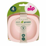 Set 2 castroane Eat Green pentru mancarea copiilor, din plastic bio, lavabile in masina de spalat vase, 4+ luni, nip 37065