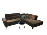 Coltar extensibil cu lada de depozitare, cu sezlong pe dreapta Sergio Dark Brown, l274xA231xH82 cm