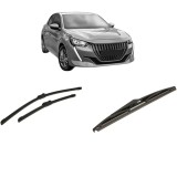 Cumpara ieftin Set 3 stergatoare PEUGEOT 208 II (UB_, UP_, UW_, UJ_) 2019-2023, pentru parbriz si luneta, Bosch Twin-Aerotwin