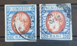 Romania 1869 - Lot Carol l cu Favoriti,Lp.29,29a