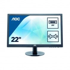 Monitor LED AOC E2275SWJ 21.5 inch 2 ms Full HD Black foto