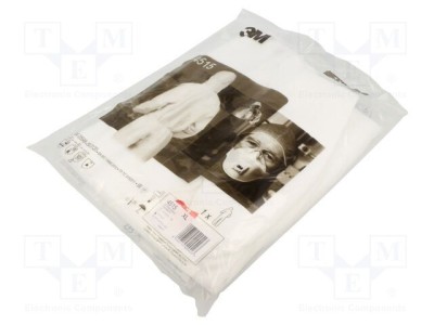 Combinezon de protecție 3M Dimensiune XL Alb 4515 cu Hotă foto