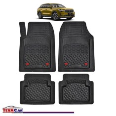 Covorase Auto TeamCar&reg; Tip Tavita Compatibile Skoda Kodiaq Generatia II (2023&ndash;prezent) Negru Material Rezistent