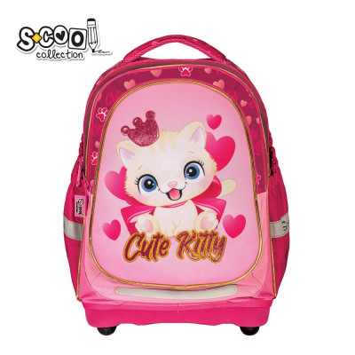 Ghiozdan anatomic CUTE KITTY, 38x39x19.5 cm &amp;ndash; S-COOL foto