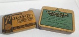 CUTII METALICE INTERBELICE PENTRU MEDICAMENTE,doua bucati VINTAGE, COLECTIONARI