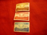 Serie mica Italia 1956 -10 Ani Republica , 3 valori