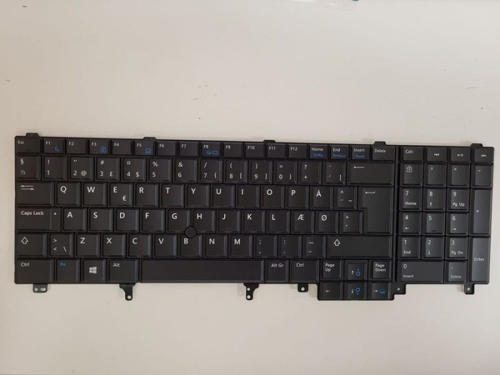 Tastatura Laptop, Dell, Latitude E5520, E5520M, E5530, E6520, E6530, E6540, 05HX99, iluminata, layout DA (Daneza)