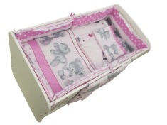 Lenjerie MyKids Teddy Hug Roz M2 4+1 Piese 120x60 GreatGoods Plaything foto