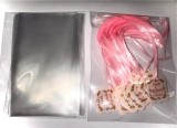Cumpara ieftin Set 10 marturii botez: Punguta + Eticheta personalizata + Panglica