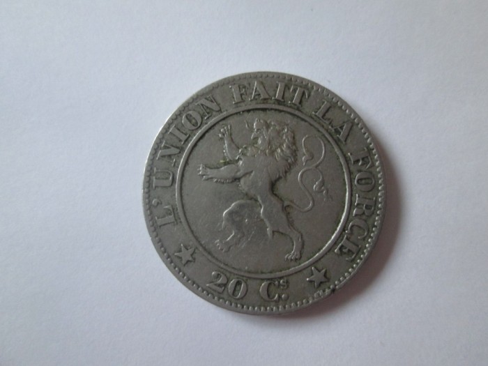 Belgia 20 Centimes 1861