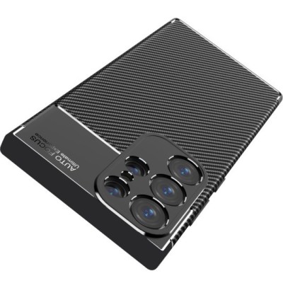 Husa Auto Focus Carbon ALC Mobile, Pentru Samsung Galaxy S24 Ultra, - Negru foto