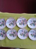 Portelan Kutani Japonia, lot de 8 farfurioare desert