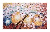 Tablou 3D Copacul vietii, pictat manual living, dormitor, 100x60cm ulei pe panza, Marius Maxim