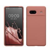Husa Kwmobile pentru Google Pixel 7a, Roz, Silicon, KWM000019YE034C, Carcasa