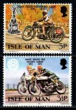 Isle of Man 1973 &ndash; Manx Grand Prix Golden Jubilee (1923&ndash;1973) &ndash; Serie motociclete, 2 timbre MNH
