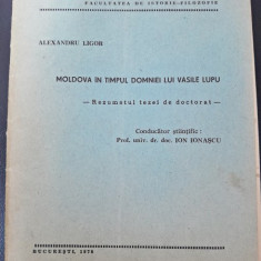 Moldova in timpul domniei lui Vasile Lupu, rezumat Teza de Doctorat - Alexandru Igor