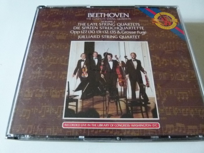 The late string quartets - beethoven , Jullian string quartet, 3 cd box