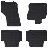 vidaXL Covor pentru mașină 4 pcs Negru Cauciuc 42029120