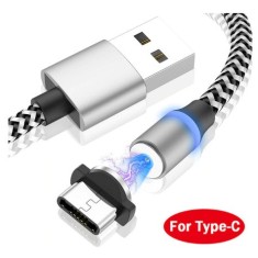 Cablu Micro USB LED, Magnetic de &icirc;ncărcare rapidă Type-C