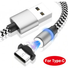 Cablu Micro USB LED, Magnetic de încărcare rapidă Type-C