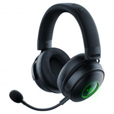 Casti Gaming cu microfon Razer Kraken V3 Pro, Wireless, Razer TriForce Titanium, Razer Chroma RGB, Negru