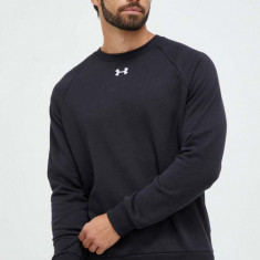 Under Armour bluza barbati, culoarea negru, neted