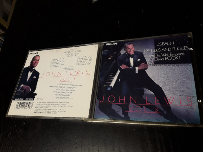 [CDA] John Lewis - J.S. Bach Vol.3 Preludes and Fugues - made in Japan